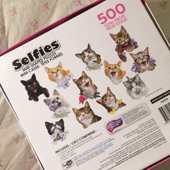 Selfies Mini Shaped Cat Puzzle - Picture 4 of 8